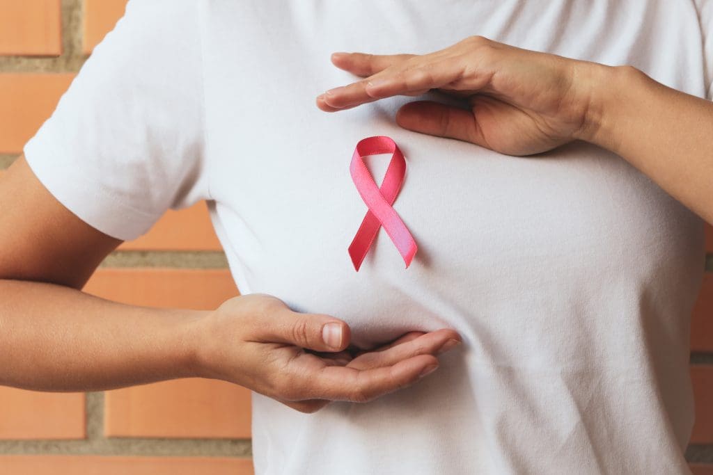 first notice breast cancer