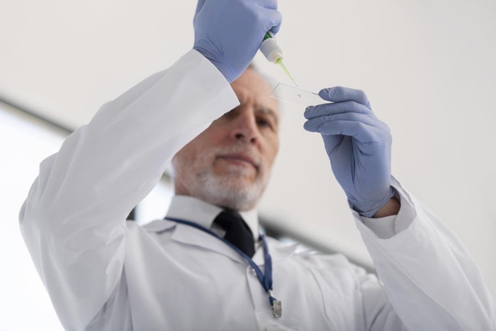 close up scientist working LIV Hospital