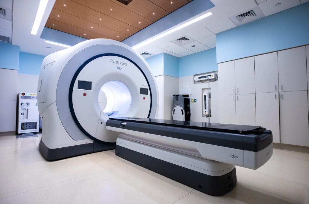 PET scan of the lungs