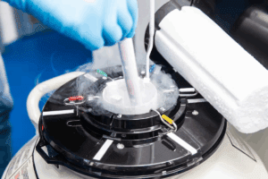 Optimal embryo storage temperature for Vitrification and Longevity