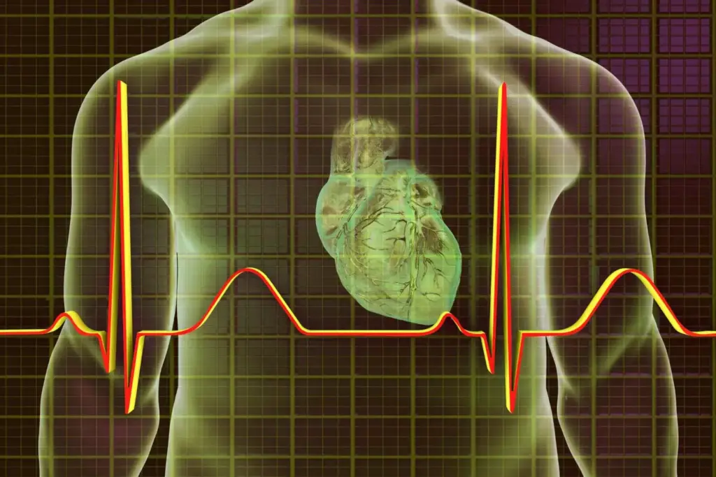 A high-resolution, realistic medical illustration depicting the prevalence of atrial fibrillation (AFib) after different types of heart surgery. The foreground shows a detailed cross-section of the heart, highlighting the irregular cardiac rhythm and enlarged atria characteristic of AFib. The middle ground features a montage of surgical tools and incisions, reflecting the various procedures that can lead to post-operative AFib. The background is a subdued, clinical setting with muted colors, emphasizing the medical context. The lighting is soft and diffused, creating a sense of scientific inquiry. The overall composition is balanced and visually striking, conveying the importance of this cardiovascular complication to healthcare professionals. A high-resolution, realistic medical illustration depicting the prevalence of atrial fibrillation (AFib) after different types of heart surgery. The foreground shows a detailed cross-section of the heart, highlighting the irregular cardiac rhythm and enlarged atria characteristic of AFib. The middle ground features a montage of surgical tools and incisions, reflecting the various procedures that can lead to post-operative AFib. The background is a subdued, clinical setting with muted colors, emphasizing the medical context. The lighting is soft and diffused, creating a sense of scientific inquiry. The overall composition is balanced and visually striking, conveying the importance of this cardiovascular complication to healthcare professionals.