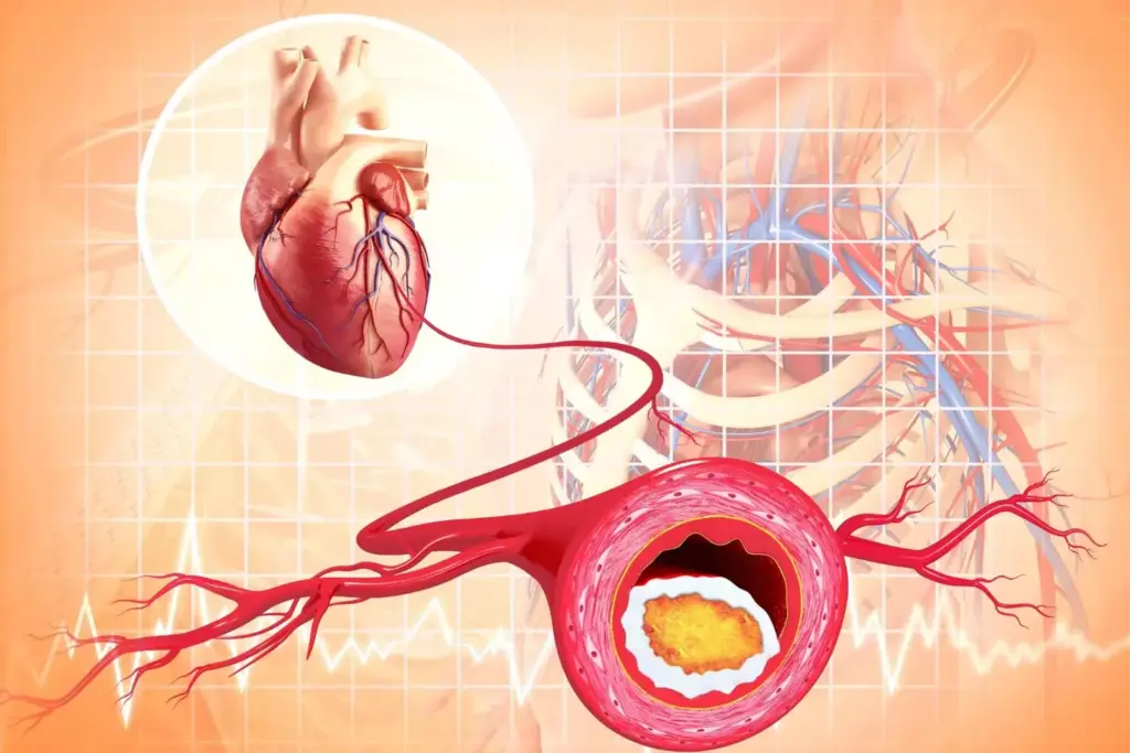 A detailed illustration depicting various strategies for preventing myocardial infarction. In the foreground, a healthy human heart is shown, surrounded by icons and symbols representing key preventive measures such as exercise equipment, healthy food, medication, and lifestyle changes. In the middle ground, a cross-sectional view of the heart's arteries, with plaque buildup visually represented. The background features a minimalist, clean medical setting with soothing colors, highlighting the importance of early detection and proactive management. The composition should convey a sense of balance, emphasizing the holistic approach to myocardial infarction prevention. A detailed illustration depicting various strategies for preventing myocardial infarction. In the foreground, a healthy human heart is shown, surrounded by icons and symbols representing key preventive measures such as exercise equipment, healthy food, medication, and lifestyle changes. In the middle ground, a cross-sectional view of the heart's arteries, with plaque buildup visually represented. The background features a minimalist, clean medical setting with soothing colors, highlighting the importance of early detection and proactive management. The composition should convey a sense of balance, emphasizing the holistic approach to myocardial infarction prevention.