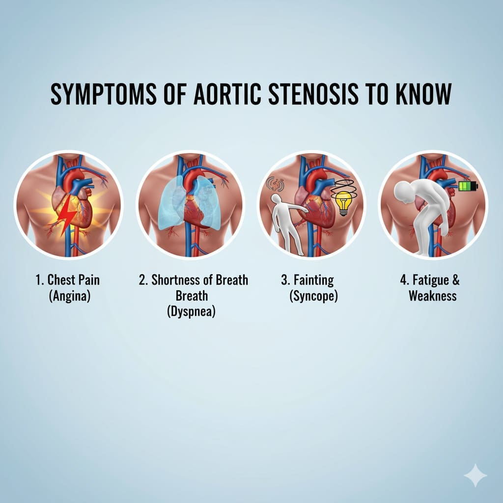 7 Symptoms of Aortic Stenosis to Know 1 7 Symptoms of Aortic Stenosis to Know