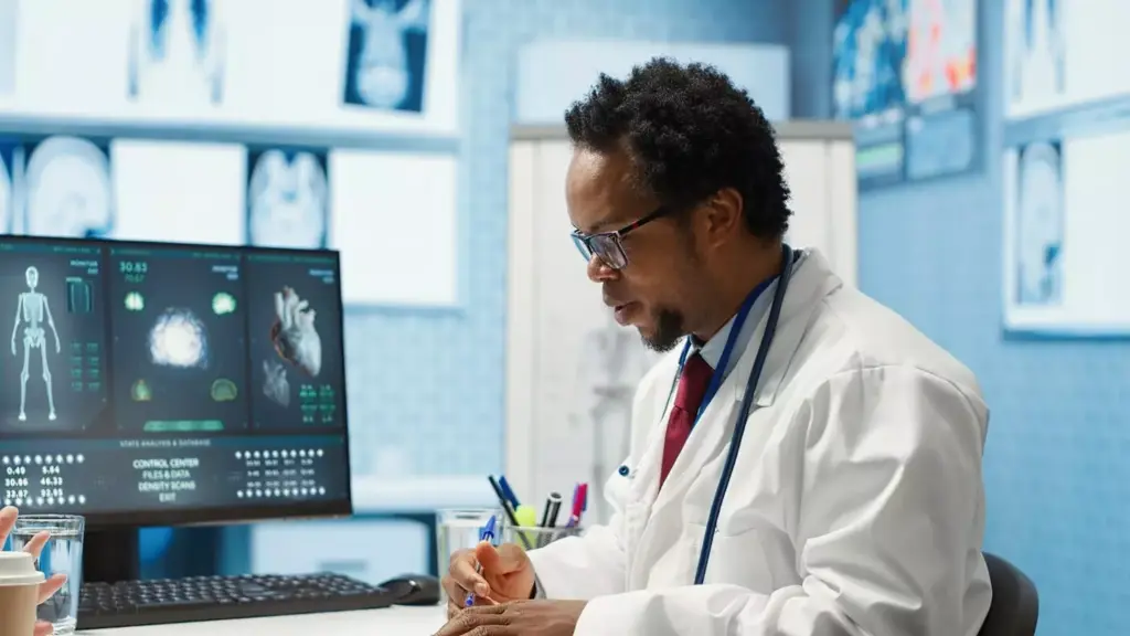 A detailed anatomical illustration showcasing the key risk factors associated with brain tumors. In the foreground, a cross-section of the human brain reveals the tumor formation, highlighted with vivid colors. In the middle ground, various risk factors such as radiation exposure, genetic predisposition, and environmental toxins are depicted through symbolic icons and visualizations. The background sets a contemplative mood, with a subtle gradient evoking the complexities of brain health. The lighting is soft and diffused, emphasizing the delicate nature of the subject matter. Rendered in a clean, scientific style, this image aims to educate and inform viewers about the multifaceted influences that can contribute to the development of brain tumors.