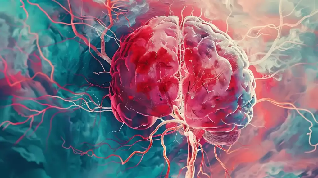 A detailed sectional view of the human brain, showcasing the locations of an aggressive glioblastoma tumor. The foreground should depict the tumor with realistic textures, shapes, and colors, highlighting its invasive nature. The middle ground should reveal the internal brain structures, including the cerebrum, cerebellum, and brainstem, rendered with anatomical accuracy. The background should be a softly-lit, ethereal environment, conveying a sense of scientific exploration and understanding. Employ a photorealistic style with a depth of field that gradually blurs the periphery, guiding the viewer's attention to the central tumor. Capture the complexity and seriousness of this deadly brain cancer in a visually compelling manner. A detailed sectional view of the human brain, showcasing the locations of an aggressive glioblastoma tumor. The foreground should depict the tumor with realistic textures, shapes, and colors, highlighting its invasive nature. The middle ground should reveal the internal brain structures, including the cerebrum, cerebellum, and brainstem, rendered with anatomical accuracy. The background should be a softly-lit, ethereal environment, conveying a sense of scientific exploration and understanding. Employ a photorealistic style with a depth of field that gradually blurs the periphery, guiding the viewer's attention to the central tumor. Capture the complexity and seriousness of this deadly brain cancer in a visually compelling manner.