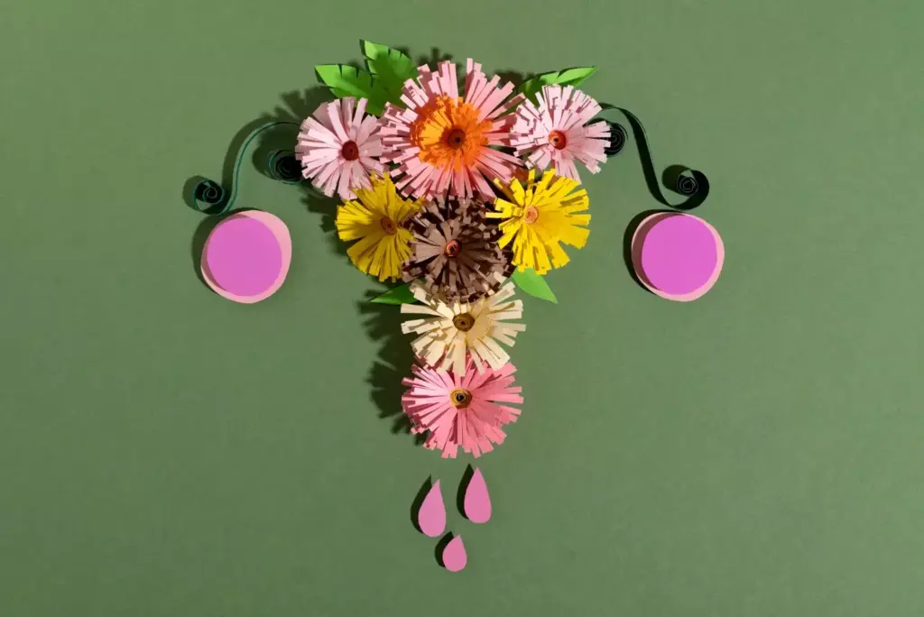 A vibrant and emotive illustration of endometriosis awareness. In the foreground, a delicate flower blooms, its petals unfurled to reveal the intricate patterns within. The flower serves as a symbolic representation of the resilience and strength of those affected by this chronic condition. In the middle ground, a subtle gradient of warm hues creates a sense of depth and dimension, evoking the complex and layered nature of endometriosis. The background is softly blurred, allowing the central focus to remain on the flower, which is illuminated by a warm, natural light source, casting gentle shadows and highlights. The overall mood is one of contemplation and understanding, conveying the importance of raising awareness and fostering empathy for those living with endometriosis.