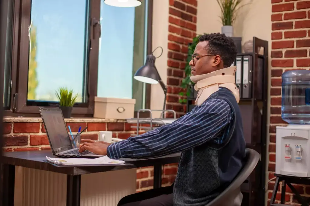 A detailed timeline illustration showcasing the recovery stages after an ACL surgery. In the foreground, a human figure seated on a chair, leg in a brace, gradually regaining mobility through physiotherapy exercises. The middle ground depicts a step-by-step progression, from initial immobilization to gradual weight-bearing and range-of-motion exercises. In the background, a softly blurred medical environment, conveying a sense of professional care and support. Warm lighting, muted colors, and a serene atmosphere evoke a sense of the patient's journey towards healing and rehabilitation.