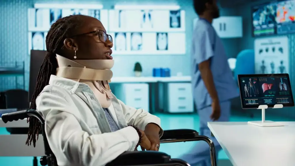 A detailed 3D anatomical illustration of an anterior cruciate ligament (ACL) injury, showcased in a clean, well-lit medical setting. The foreground focuses on the damaged knee joint, displaying the torn ACL with intricate precision. The middle ground reveals the surrounding bone structure and soft tissue, allowing for a comprehensive understanding of the injury. The background maintains a minimalist, sterile atmosphere, emphasizing the clinical nature of the subject matter. Subtle lighting casts gentle shadows, accentuating the contours and depth of the anatomy. The overall mood is one of scientific clarity, designed to educate and inform the viewer about the nature of ACL injuries.