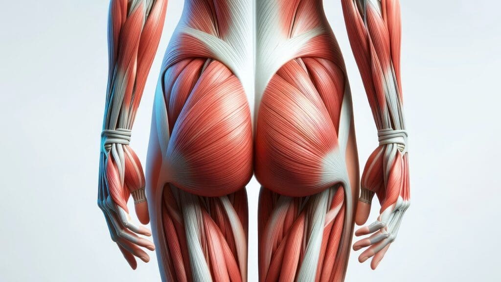 back of the thigh muscle