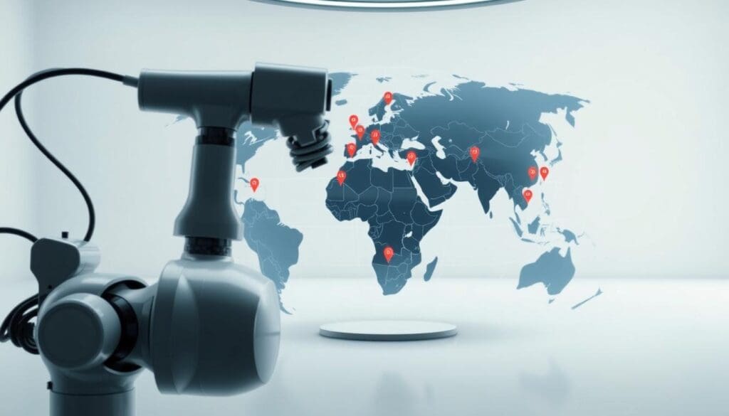 Da Vinci robots global distribution