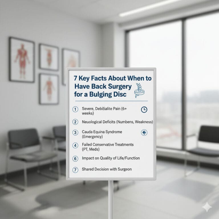 7 Key Facts About When to Have Back Surgery for Bulging Disc