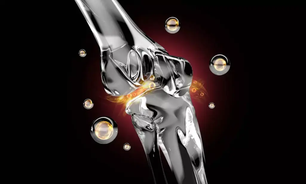 A high-quality, detailed illustration of a knee replacement implant designed for an active person. The foreground features the implant itself, showcasing its sleek, modern design with a polished metallic finish. The middle ground highlights the key technical specifications, such as the robust construction, flexible joint mechanisms, and durable materials. The background depicts a dynamic scene, with a person engaged in various physical activities like running, cycling, or hiking, emphasizing the implant's ability to support an active lifestyle. The lighting is natural and warm, casting subtle shadows that accentuate the implant's form and texture. The overall composition conveys a sense of confidence, durability, and the perfect balance between function and aesthetics for the active individual.
