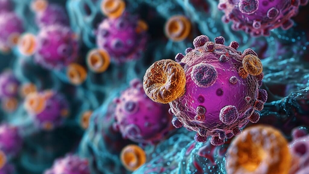 T cells fighting cancer T cells fighting cancer