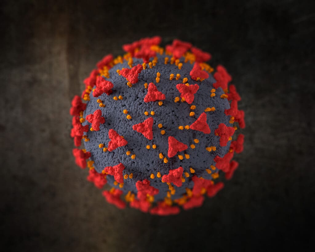3d coronavirus cell grunge background 1 LIV Hospital