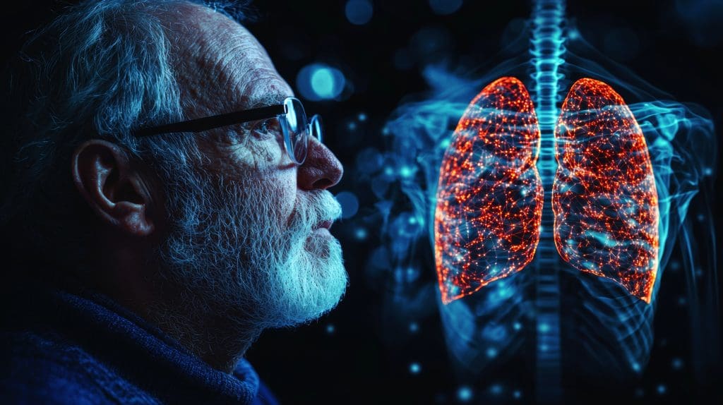 Longest Someone Can Live With Lung Cancer 4 physician analyzing ai generated hologram human lungs showcasing advanced medical technology LIV Hospital
