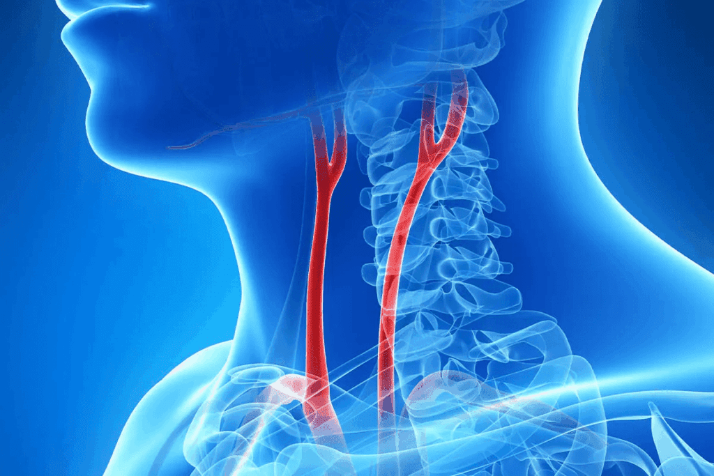 Define Location of The Carotid Artery in The Neck