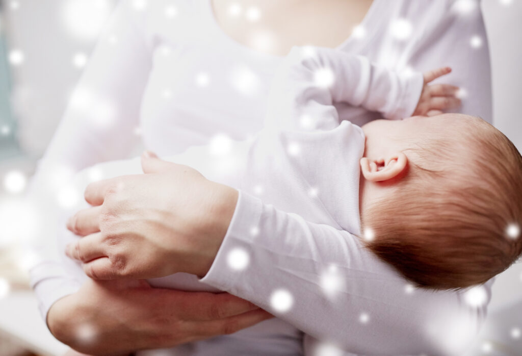 family motherhood people child care concept close up mother holding newborn baby snow 1 LIV Hospital