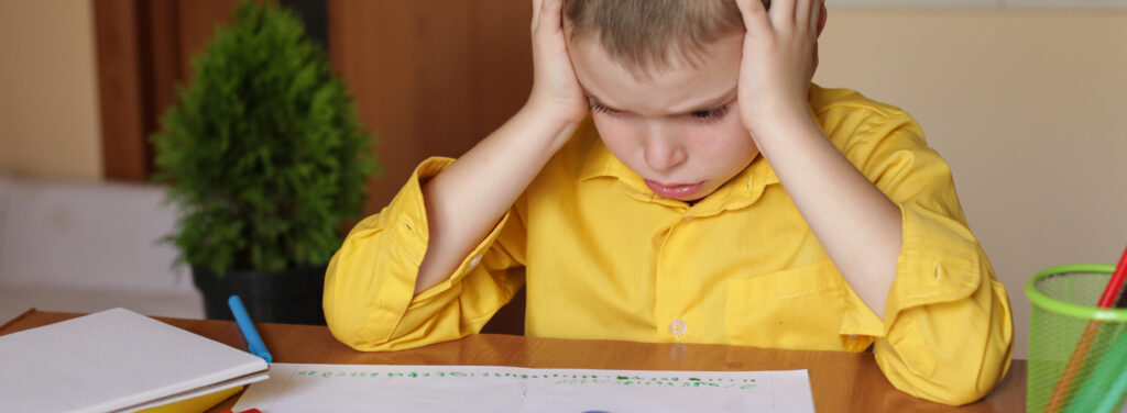 homeschooling boy with difficulty learning lessons stress exhausting overwork fatigue exhaustion 1 1 LIV Hospital