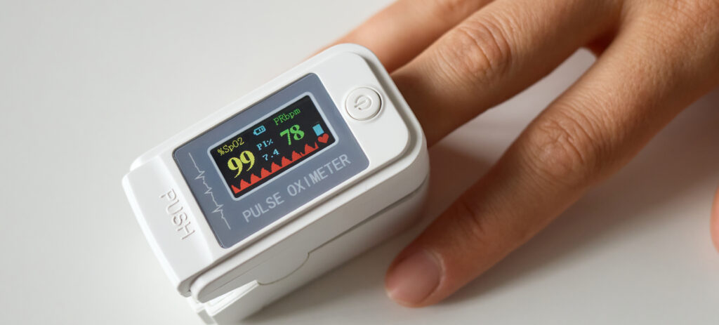 unrecognizable female patient having her oxygen saturation heartbeat measured by modern electronic oximeter her finger medical examination 1 LIV Hospital