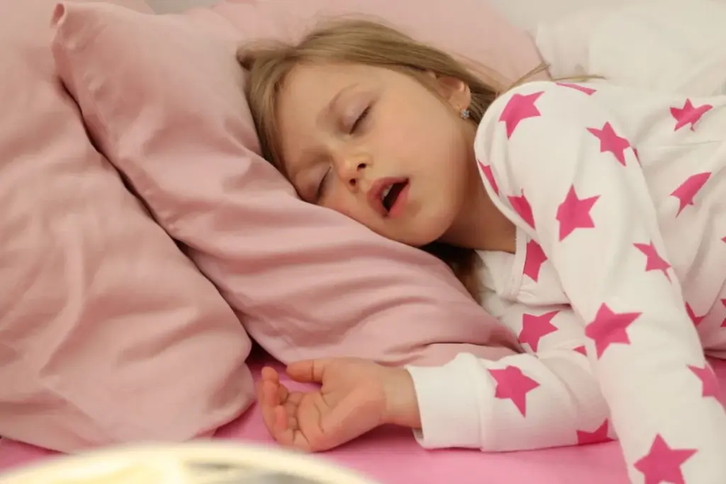 What causes snoring in children?