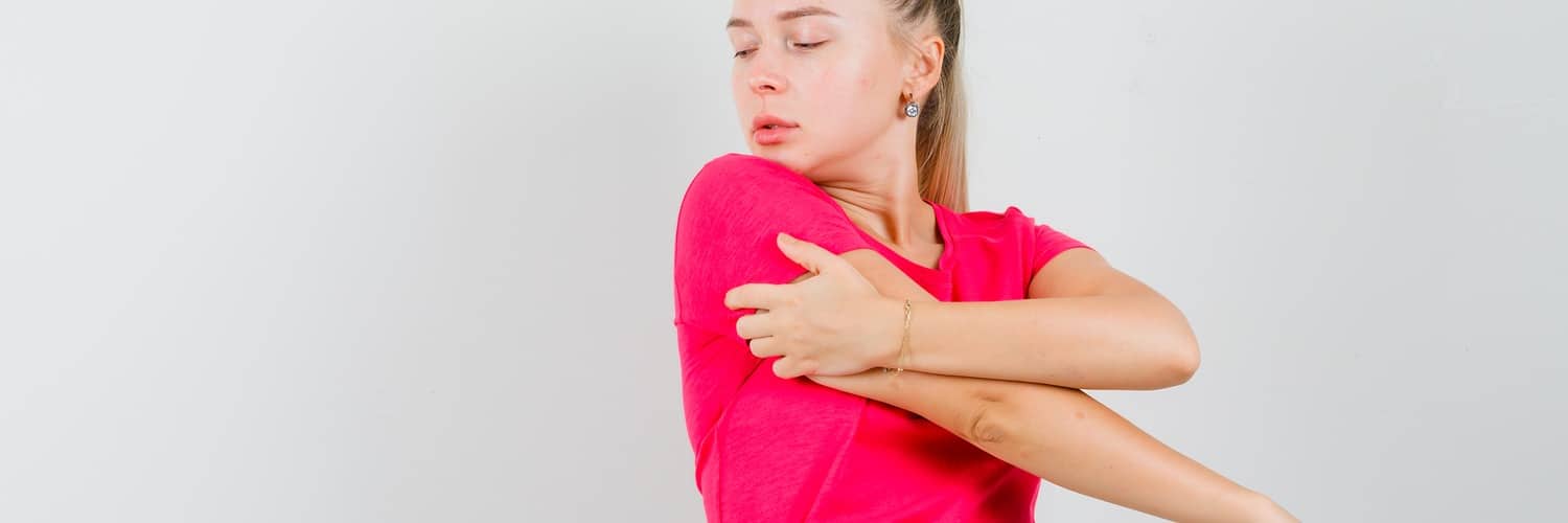 young female stretching arms t shirt pants looking attractive front view x banner 1500 500 LIV Hospital